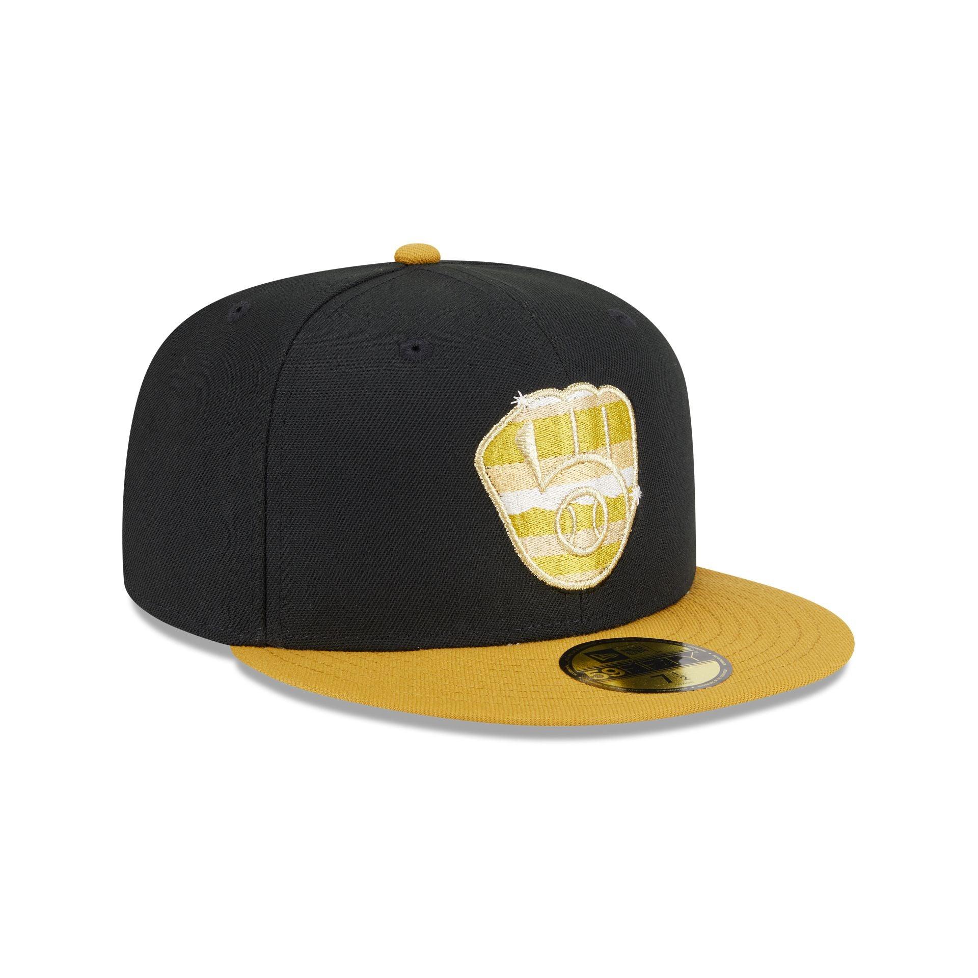 Cleveland Guardians Metallic Gold Logo 59FIFTY Fitted Hat Male Product Image