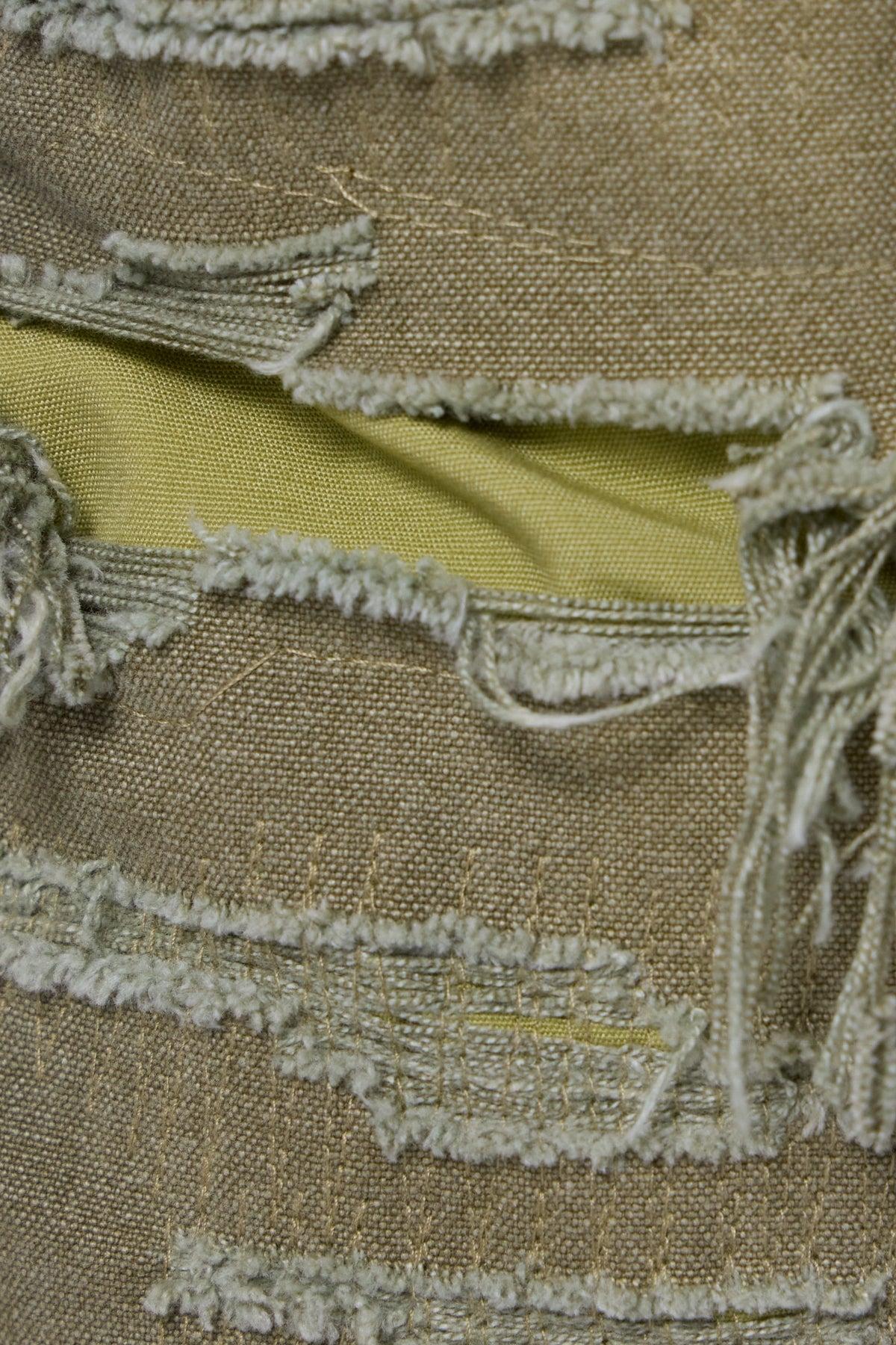 Distressed Cargo Shorts - Olive Product Image