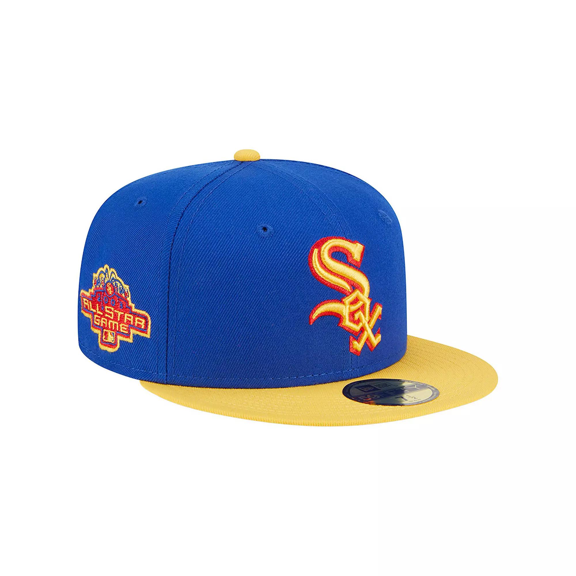 Men's New Era  Royal/Yellow Chicago White Sox Empire 59FIFTY Fitted Hat, Size: 7 3/8, Blue Product Image