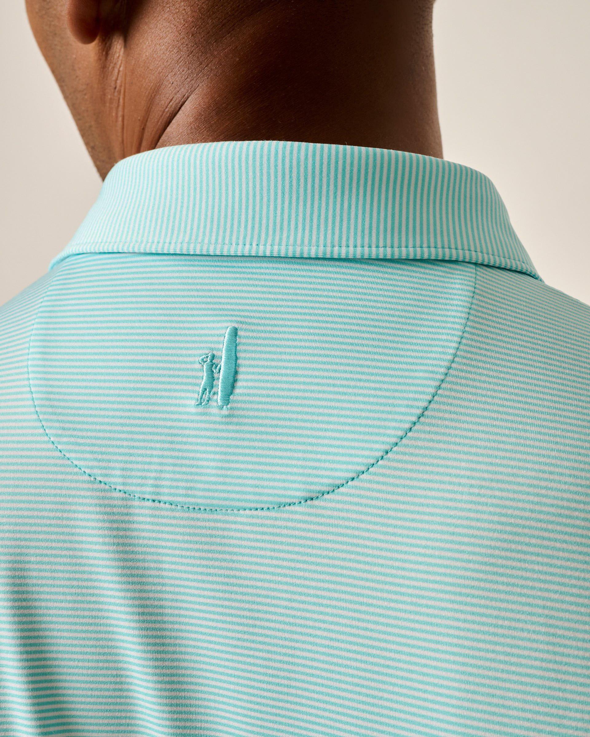 PerryGolf Performance Jersey Polo - Lyndonn Stripe Product Image