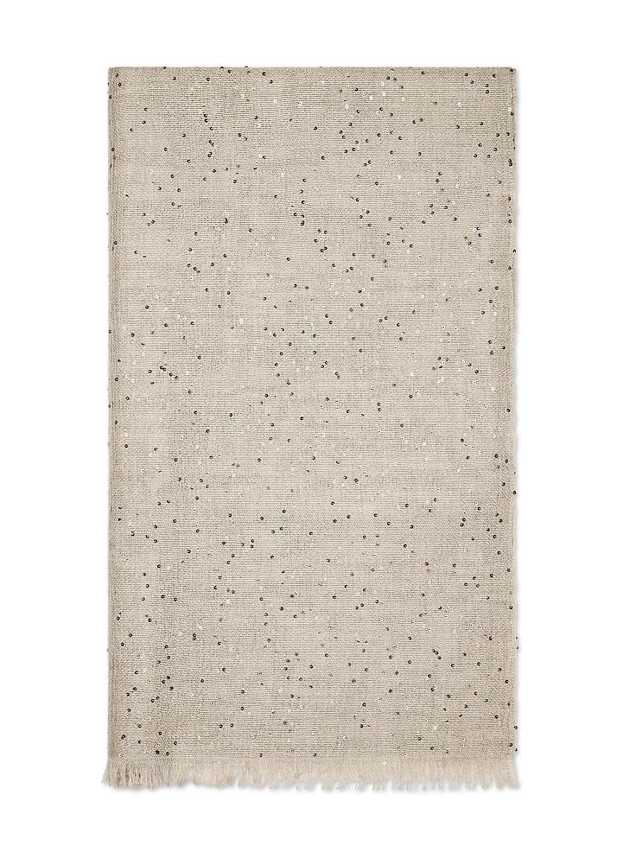 Womens Cashmere and Silk Diamond Yarn Scarf Product Image