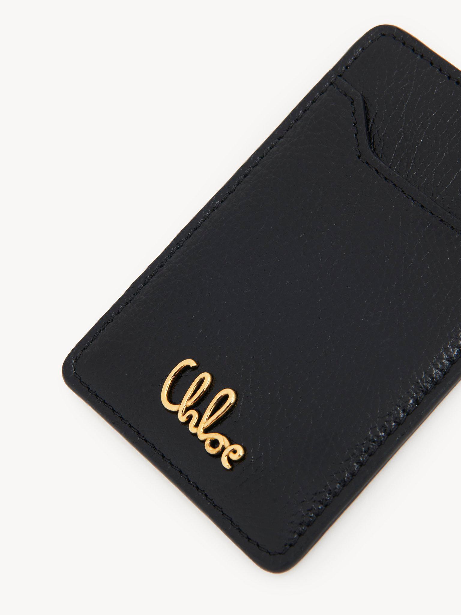 Chloé Iconic pass holder in grained leather Product Image