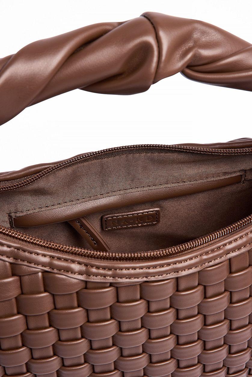 Twisted Handle Woven Handbag Product Image