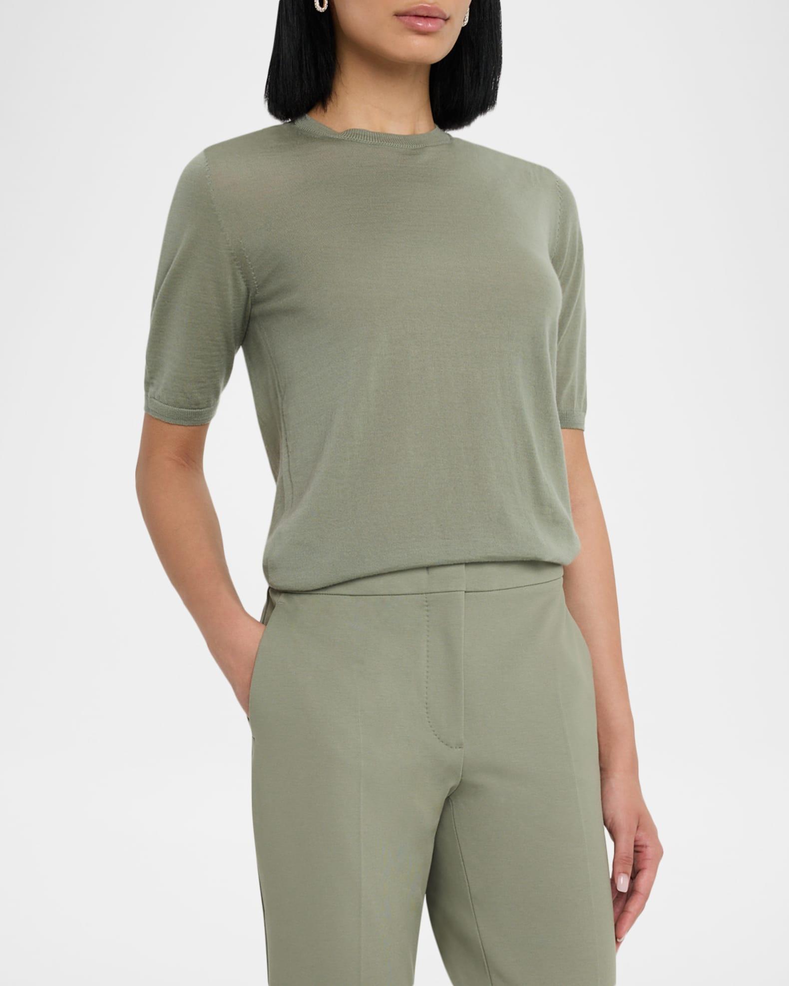 Gerico Short-Sleeve Fine-Knit Sweater Product Image