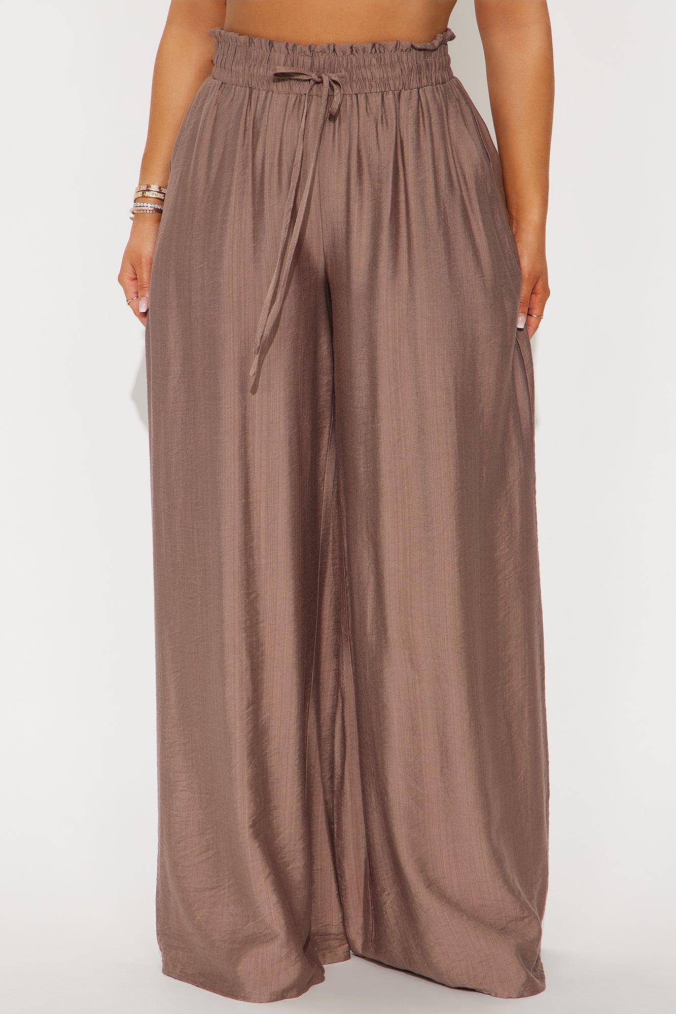 Meet At Sunset Wide Leg Pant - Mocha Product Image