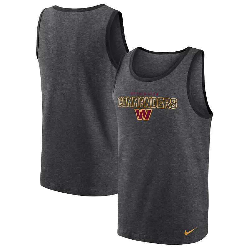Men's Nike Heathered Charcoal Cleveland Browns Tri-Blend Tank Top,  Product Image