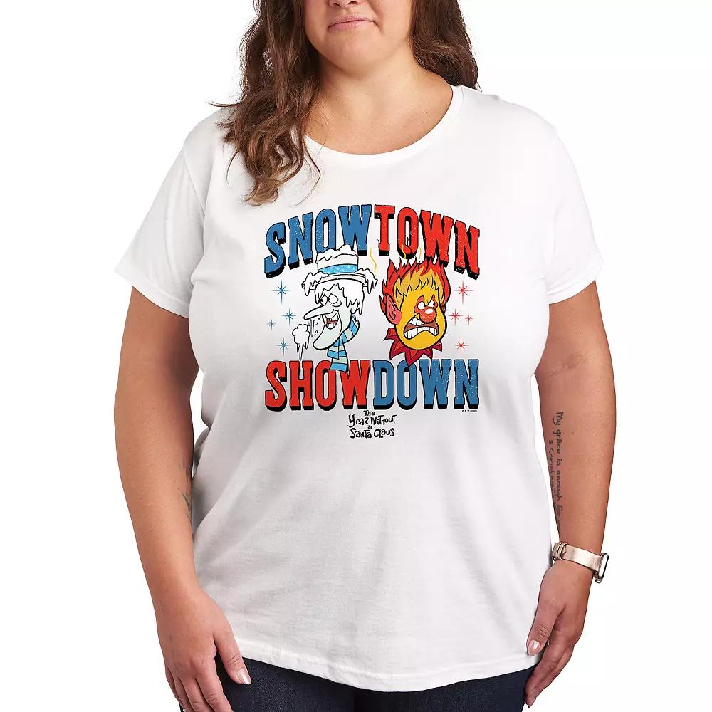Plus The Year Without Santa Claus Snow Town Showdown Graphic Tee, Women's,  Product Image