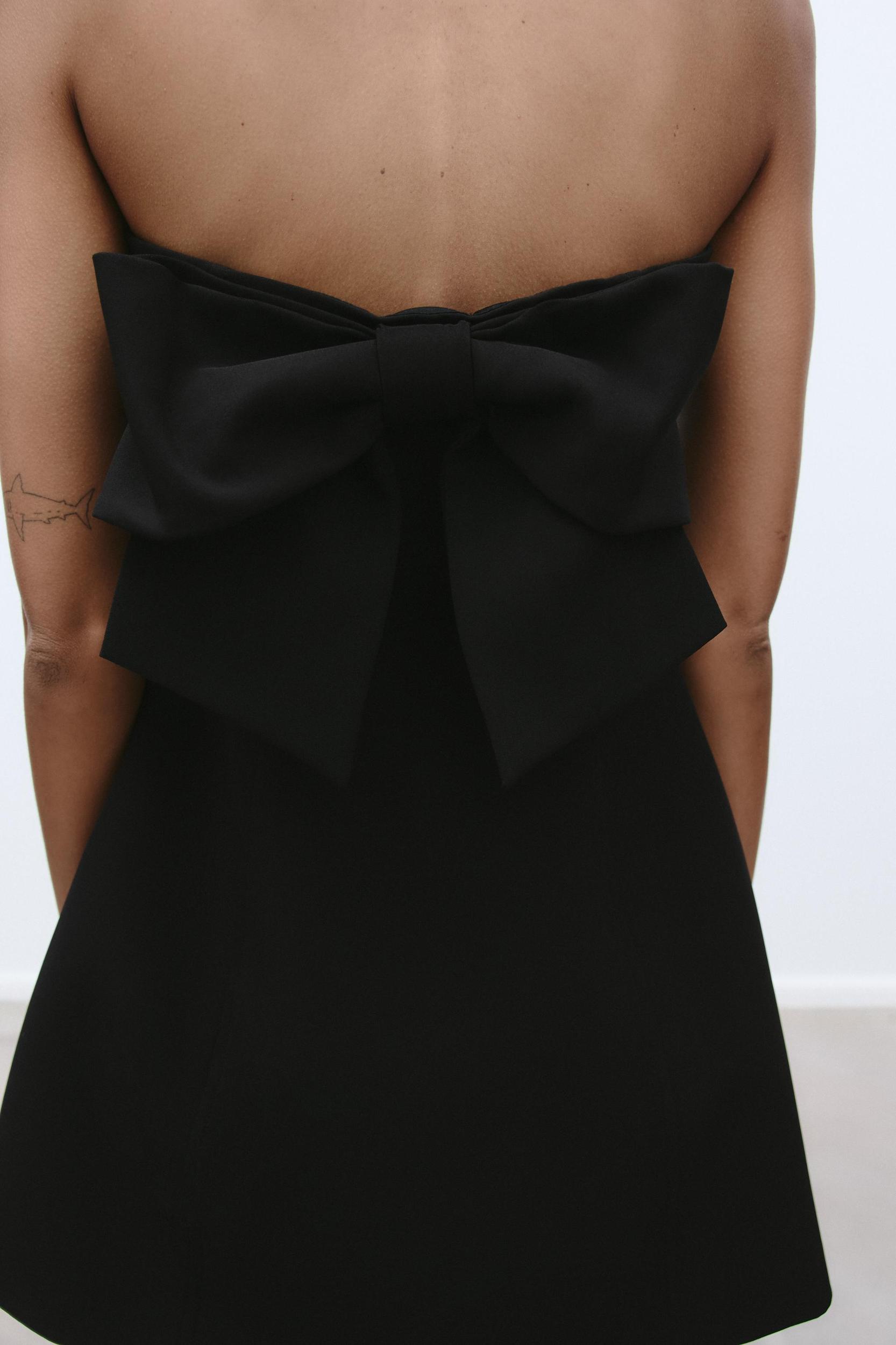STRAPLESS BOW DRESS Product Image