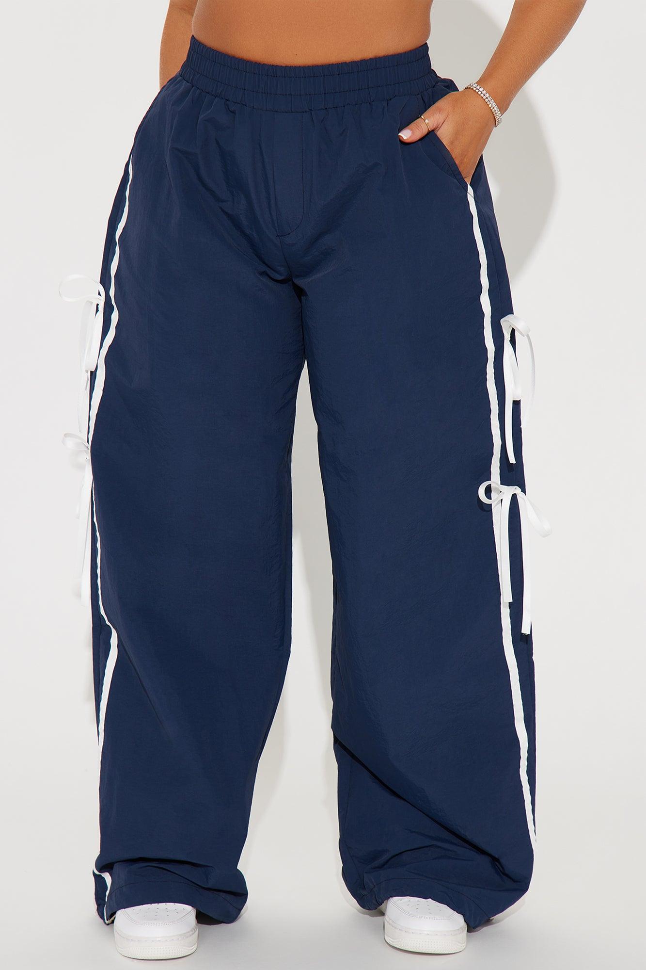Cindy Windbreaker Track Pant - Navy Product Image