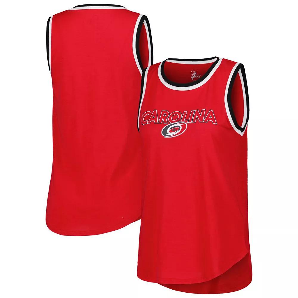 Women's G-III 4Her by Carl Banks Red Carolina Hurricanes Strategy Tank Top, Size: XL Product Image
