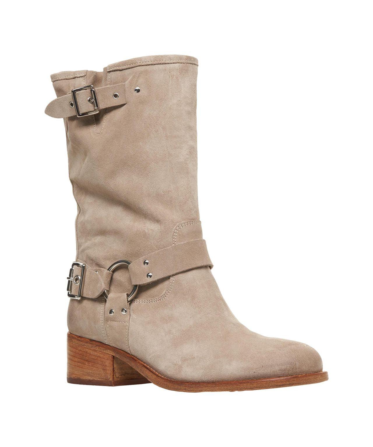 Suede biker boots Product Image