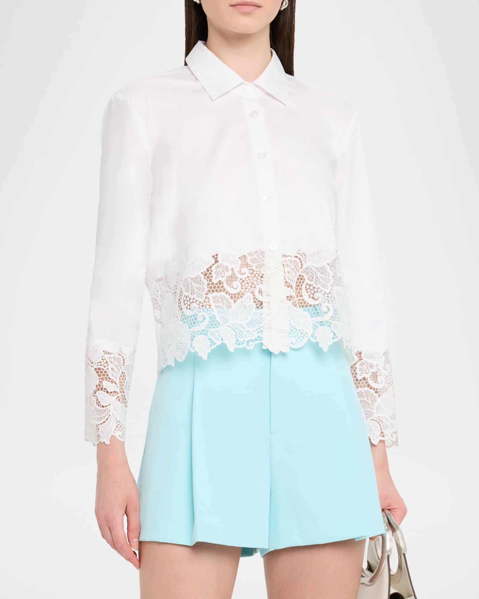 Issa Lace Combo Shirt Product Image