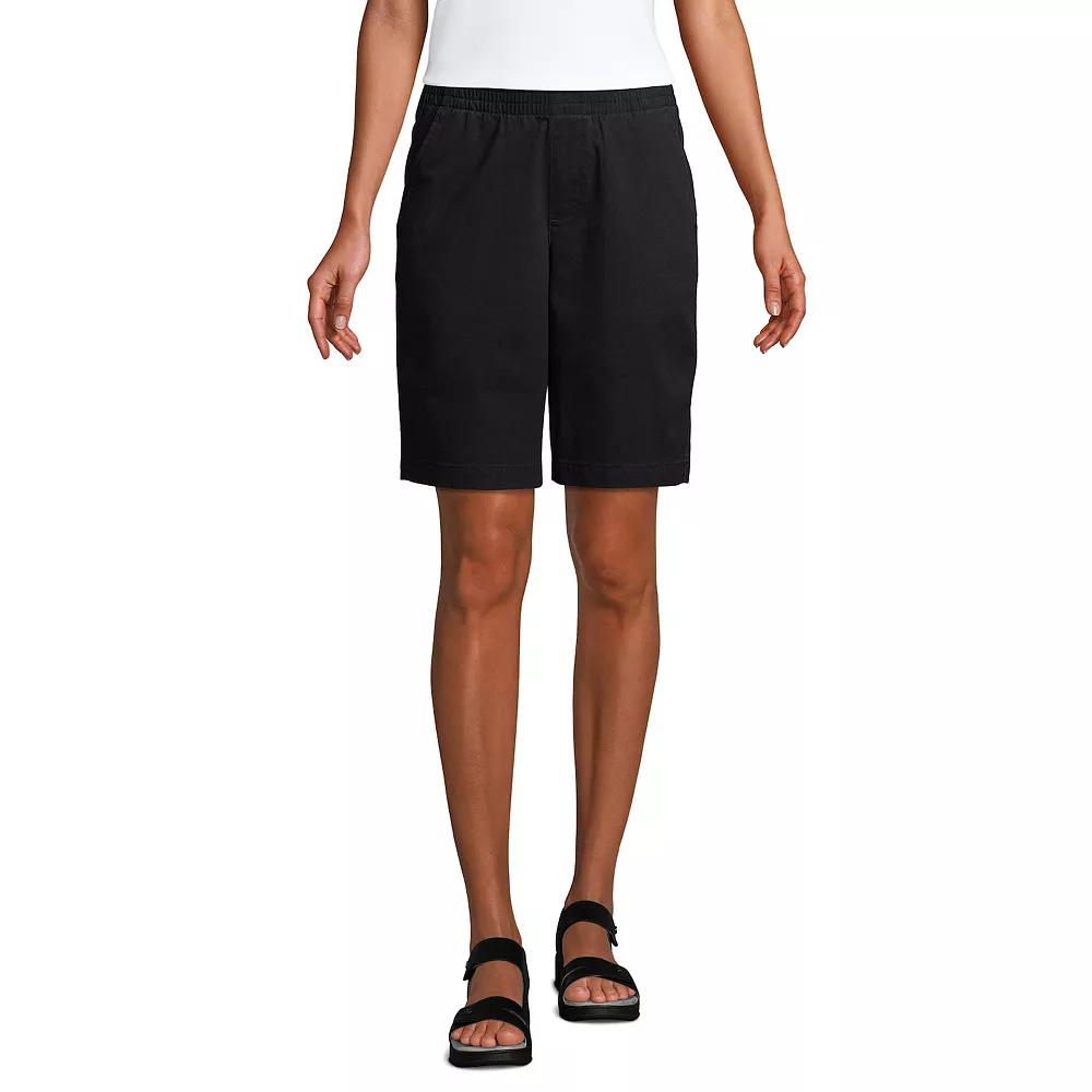 Women's Lands' End Pull-On Chino Bermuda Shorts,  Product Image