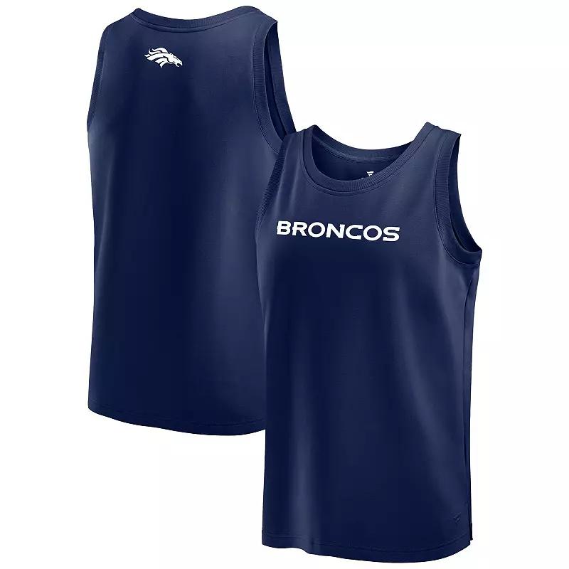 Men's Fanatics Navy Denver Broncos Elements Tank Top,  Product Image