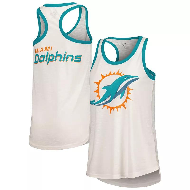 Womens G-III 4Her by Carl Banks Miami Dolphins Tater Racerback Tank Top Product Image