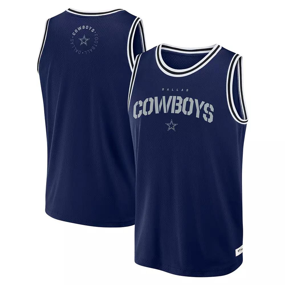 Men's Fanatics Navy Dallas Cowboys Elements Future Ground Jersey Tank Top, Size: Large, Blue Product Image