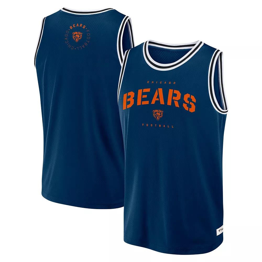 Men's Fanatics Navy Chicago Bears Elements Future Ground Jersey Tank Top,  Product Image