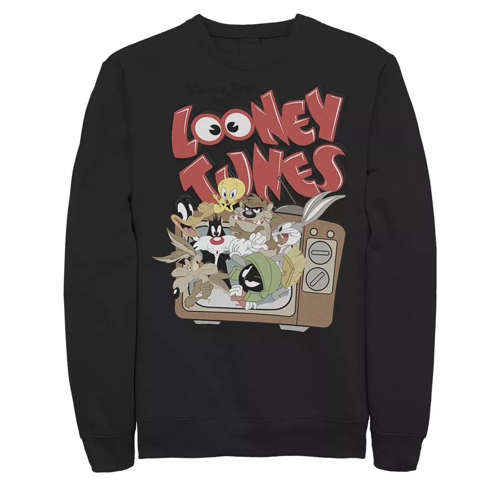 Men's Looney Tunes Characters TV Retro Style Sweatshirt,  Product Image
