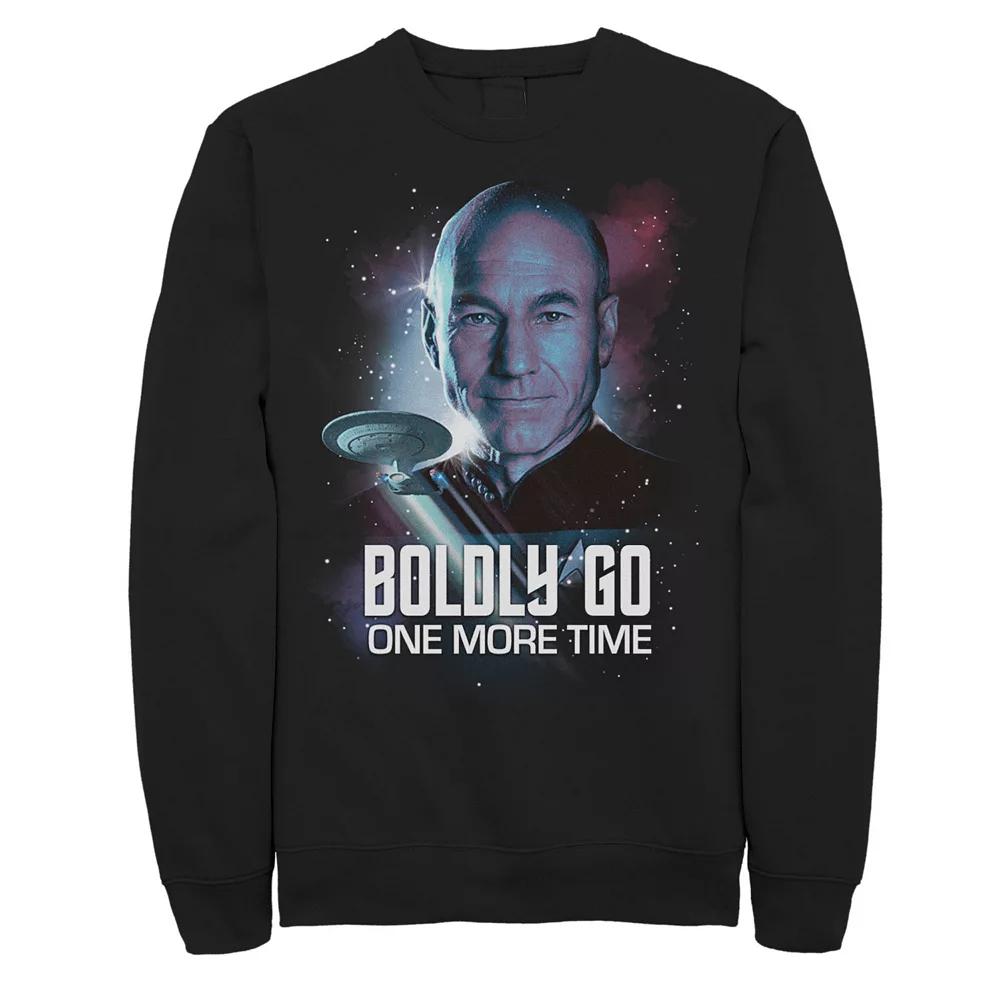 Men's Star Trek The Next Generation Boldly Return Sweatshirt, Size: XXL, Black Product Image