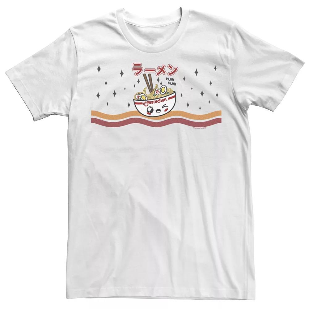 Men's Maruchan Chibi Bowl Of Noodles Text Tee,  Product Image