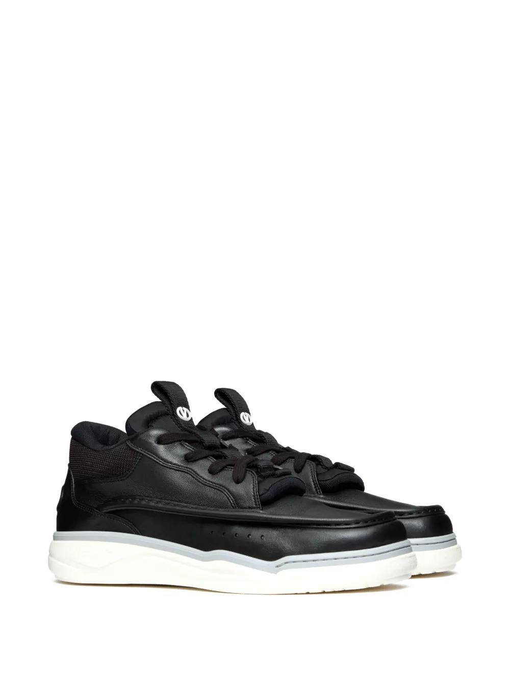 leather low-top sneakers Product Image