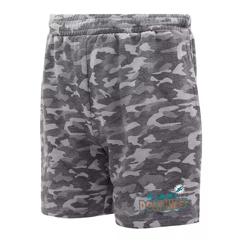 Men's Concepts Sport Charcoal Las Vegas Raiders Biscayne Camo Shorts,  Product Image