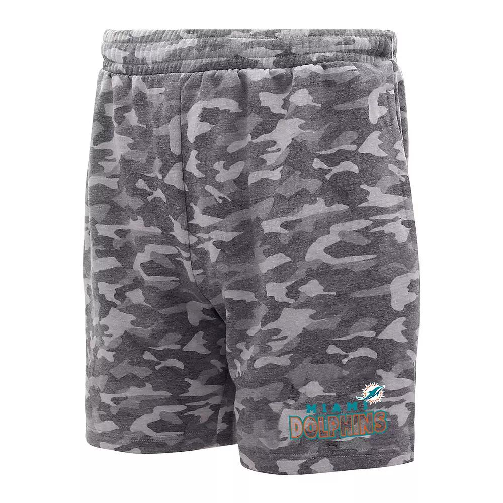 Men's Concepts Sport Charcoal Las Vegas Raiders Biscayne Camo Shorts,  Product Image
