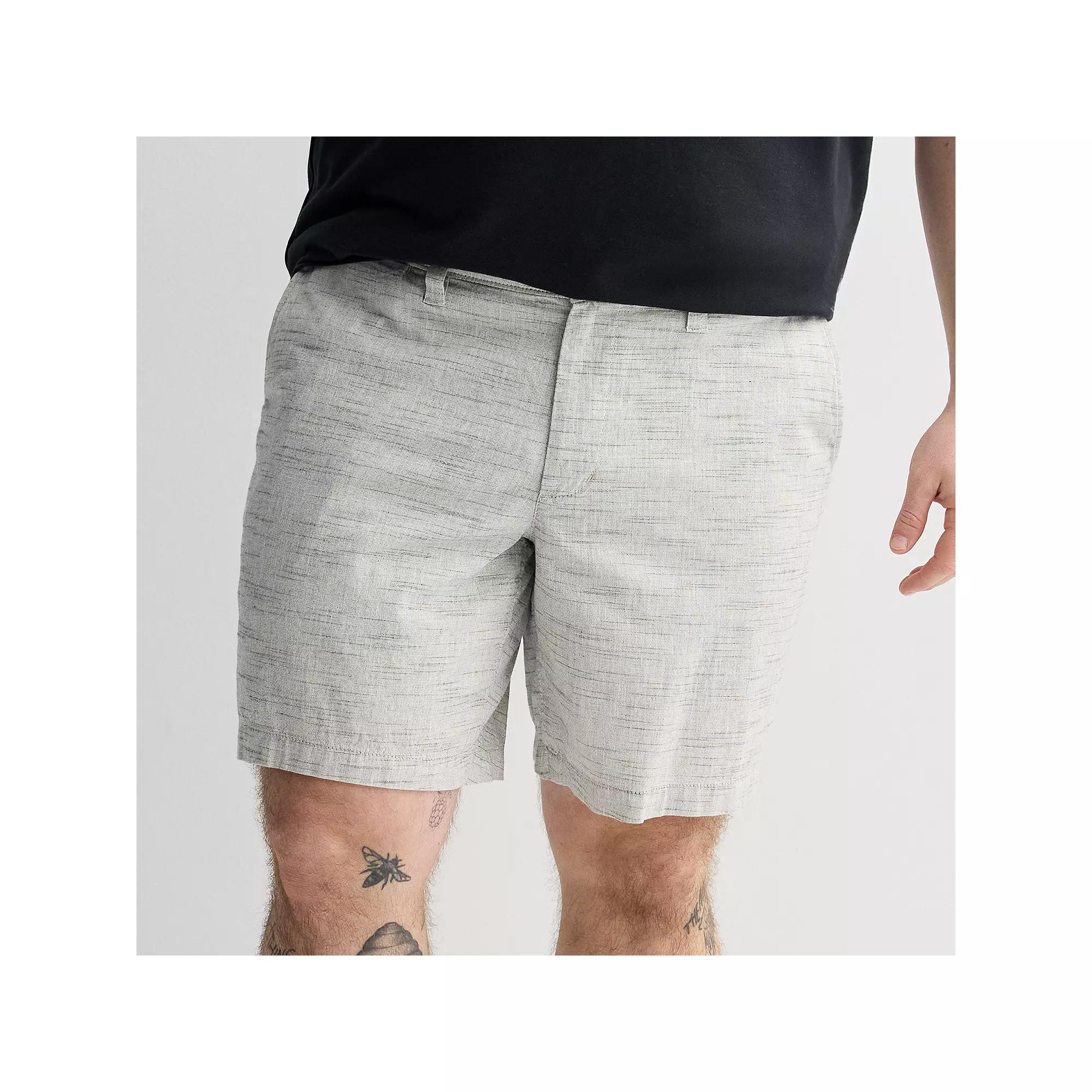 Big & Tall Sonoma Goods For Life® Flexwear Flat Front Shorts, Men's, Size: 54, Grey Texture Product Image