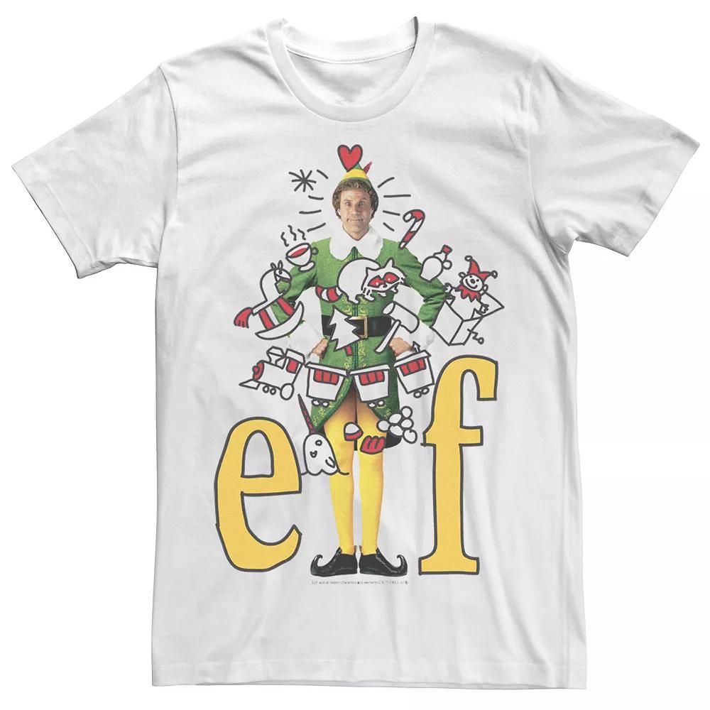Men's Elf Buddy And Doodles Logo Tee,  Product Image