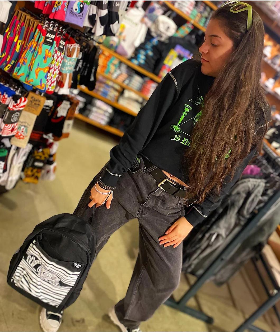 Empyre Tori 90s Black Wash Carpenter Skate Jeans Product Image