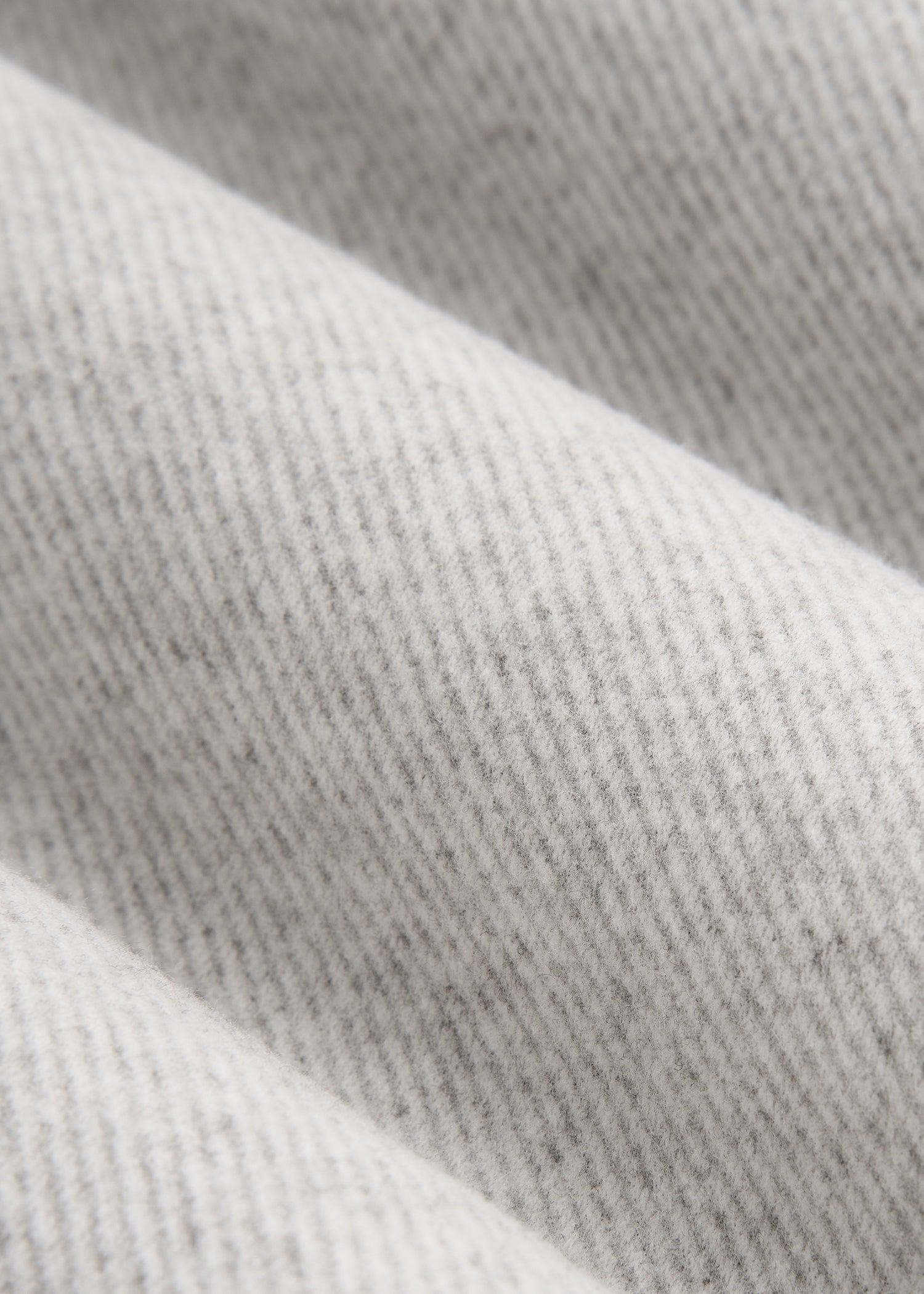 Stretch Flannel Button Shirt for Tall Men in Light Grey Mix Male Product Image