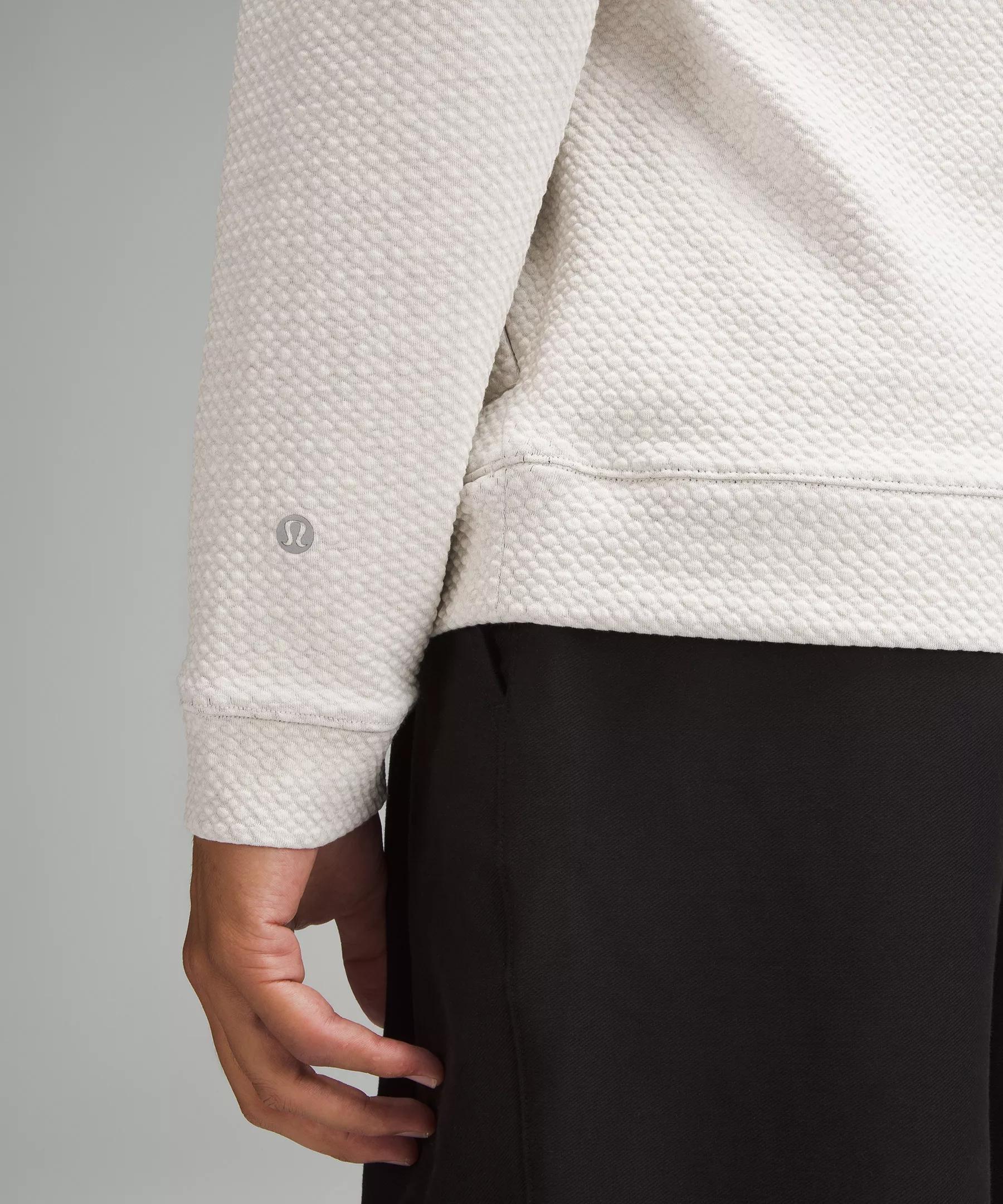 Textured Double-Knit Cotton Half Zip Product Image