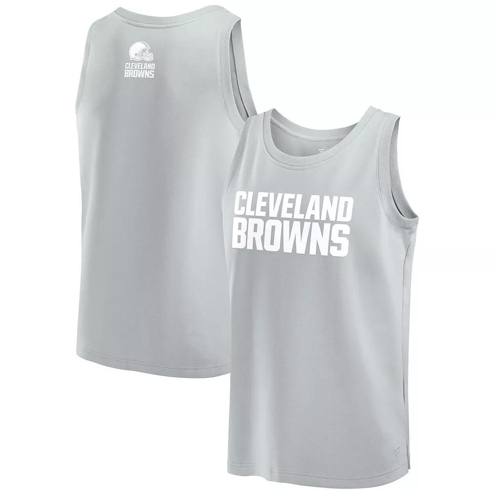 Men's Fanatics Gray Cleveland Browns Elements Tank Top,  Product Image