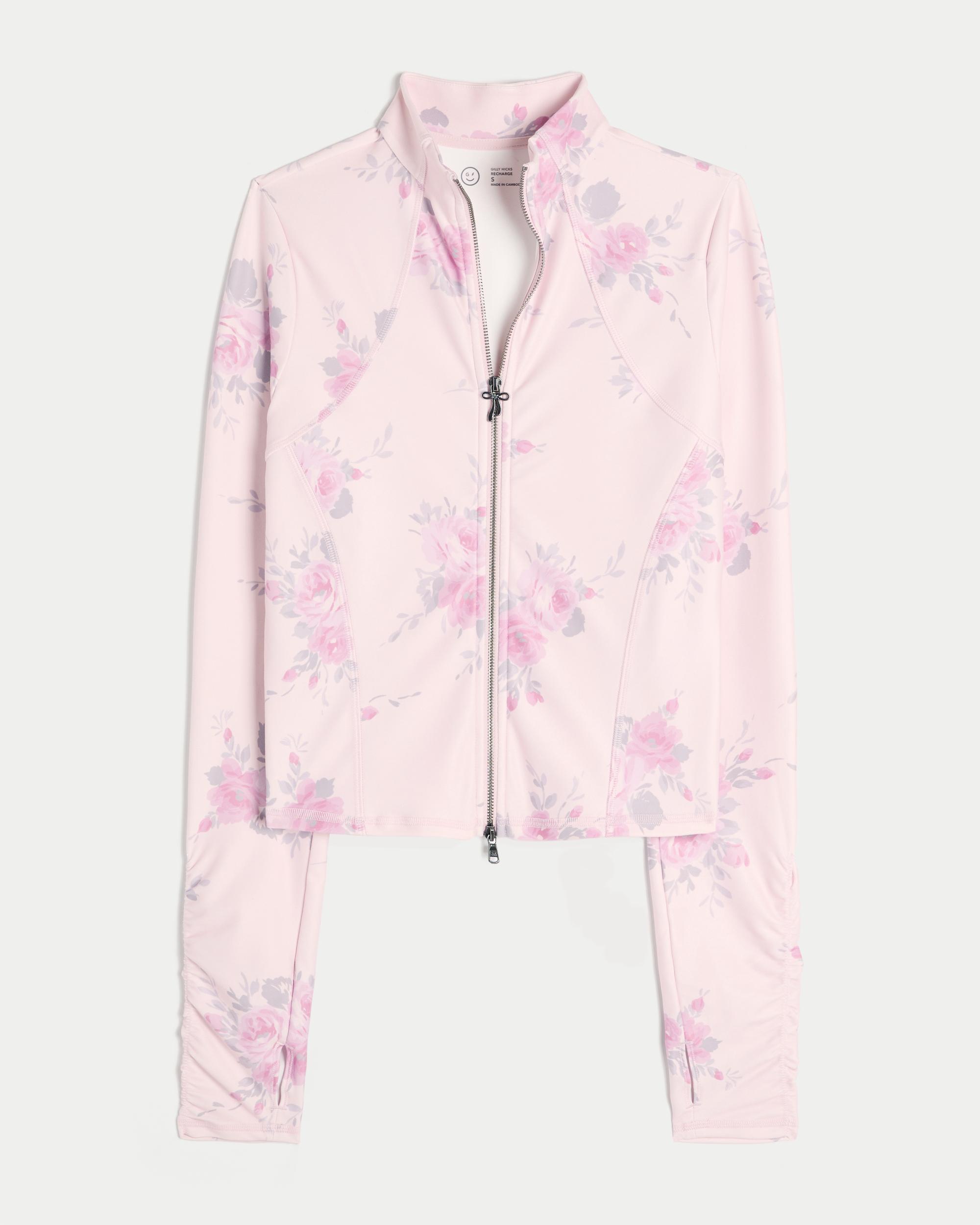 Gilly Hicks Active Recharge Bow Double Zip Jacket Product Image