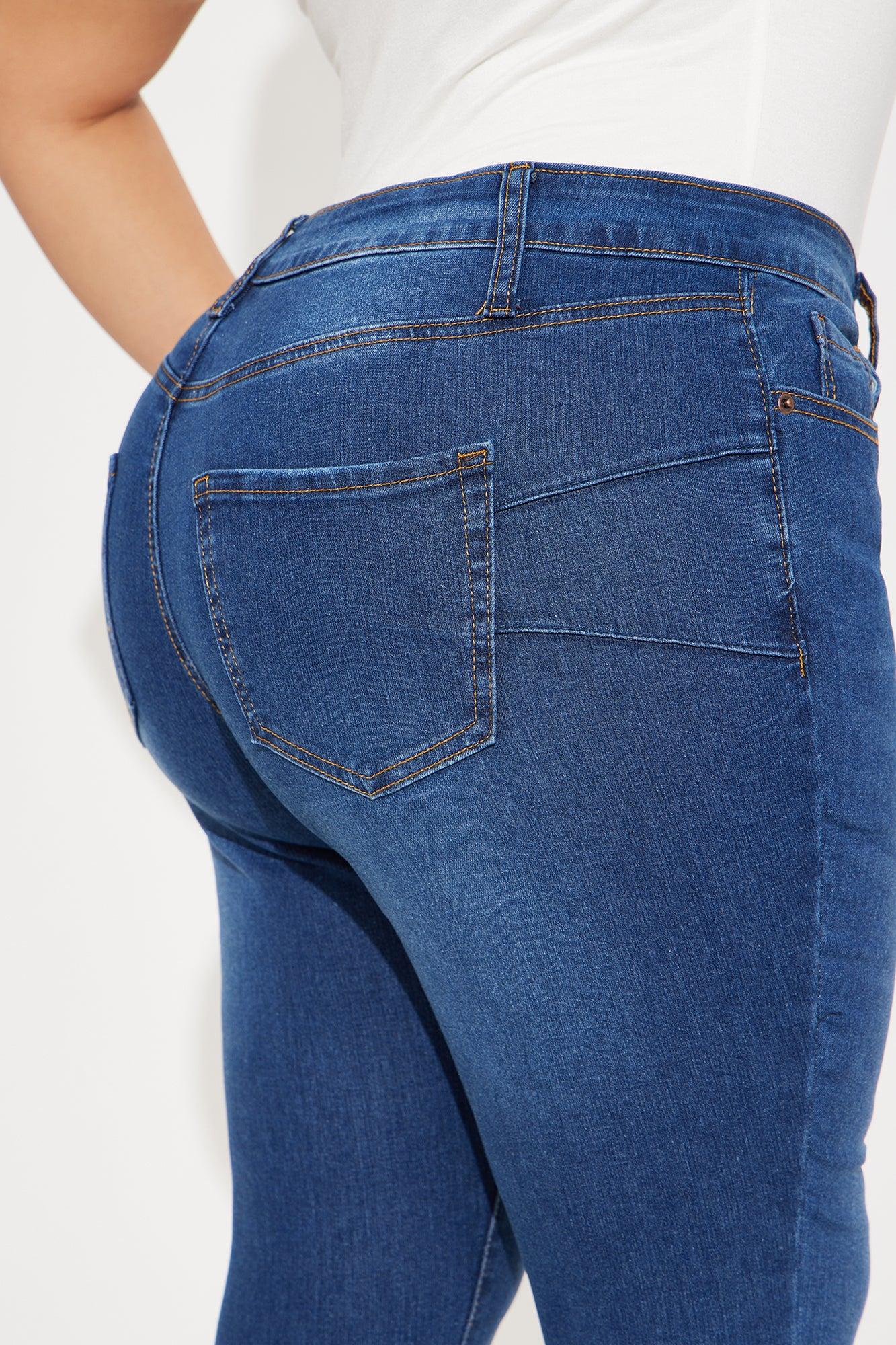 Yes To Heaven Stretch Skinny Jeans - Dark Wash Product Image