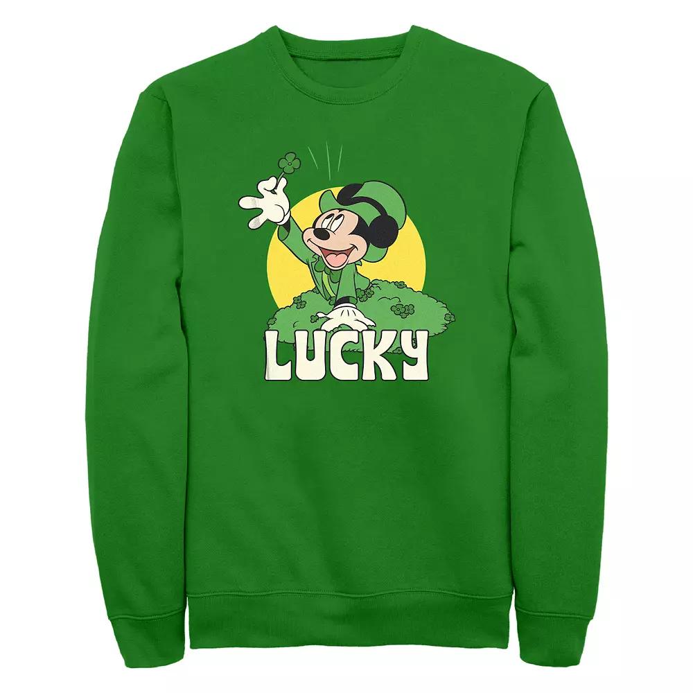 Disney's Mickey Mouse Lucky Men's Graphic Fleece, Size: XL, Kelly Product Image