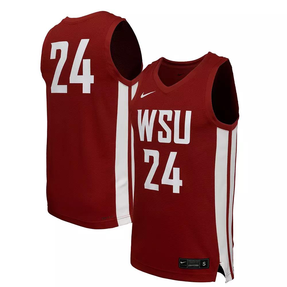 Men's Nike Crimson Washington State Cougars Replica Basketball Jersey,  Product Image
