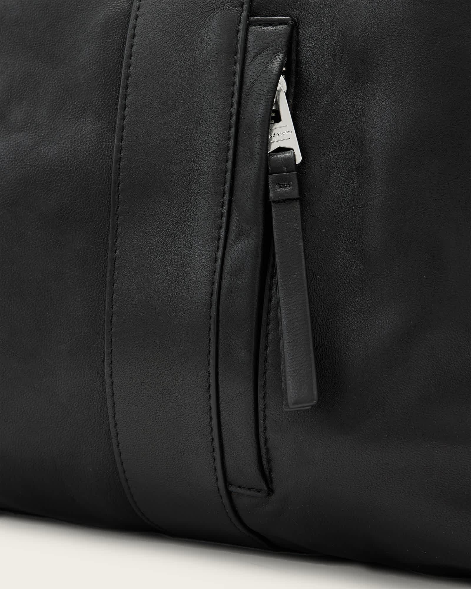 Kei Leather Weekender Bag Black | ALLSAINTS US Product Image