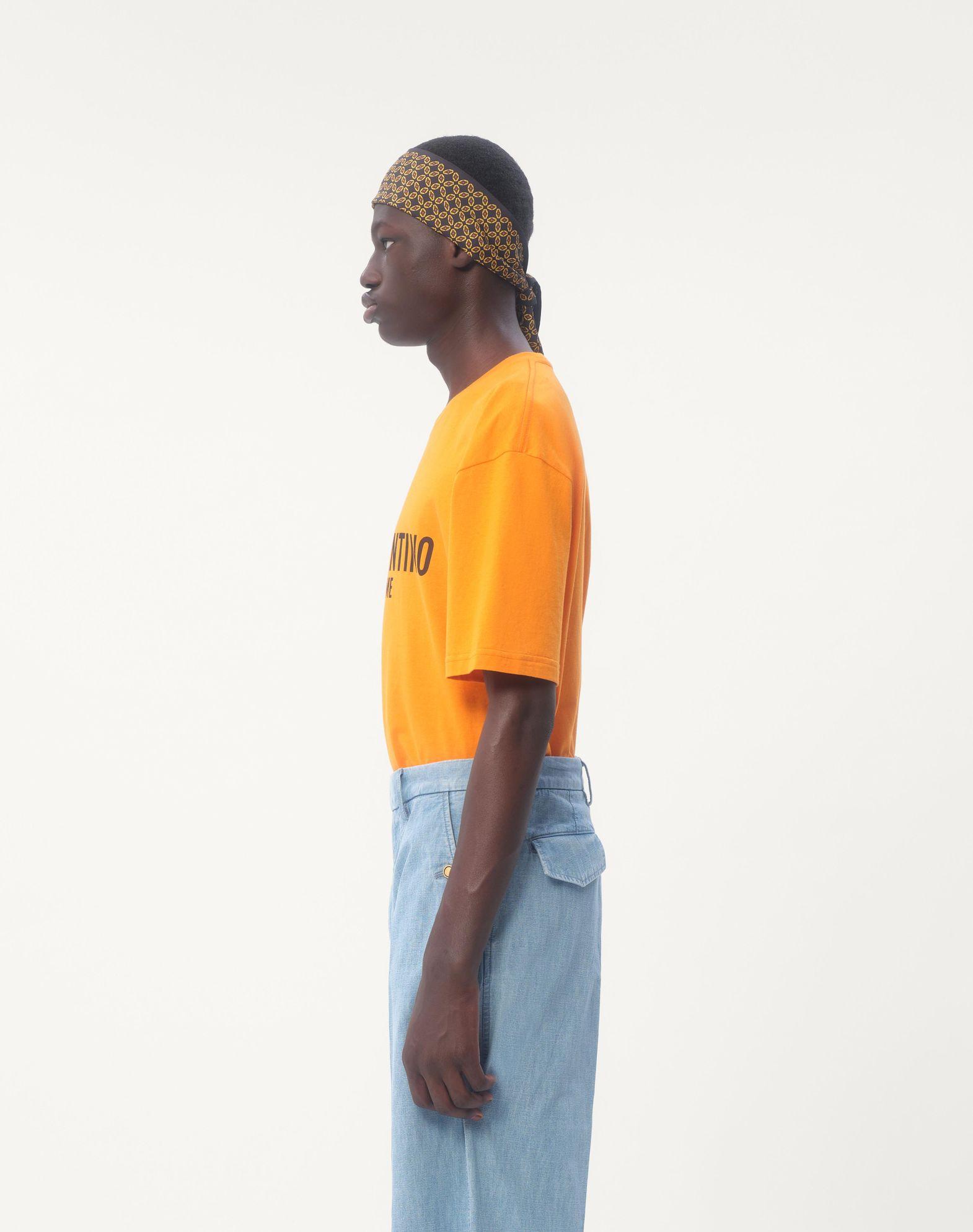 Cotton T-Shirt With Chez Valentino Print Product Image