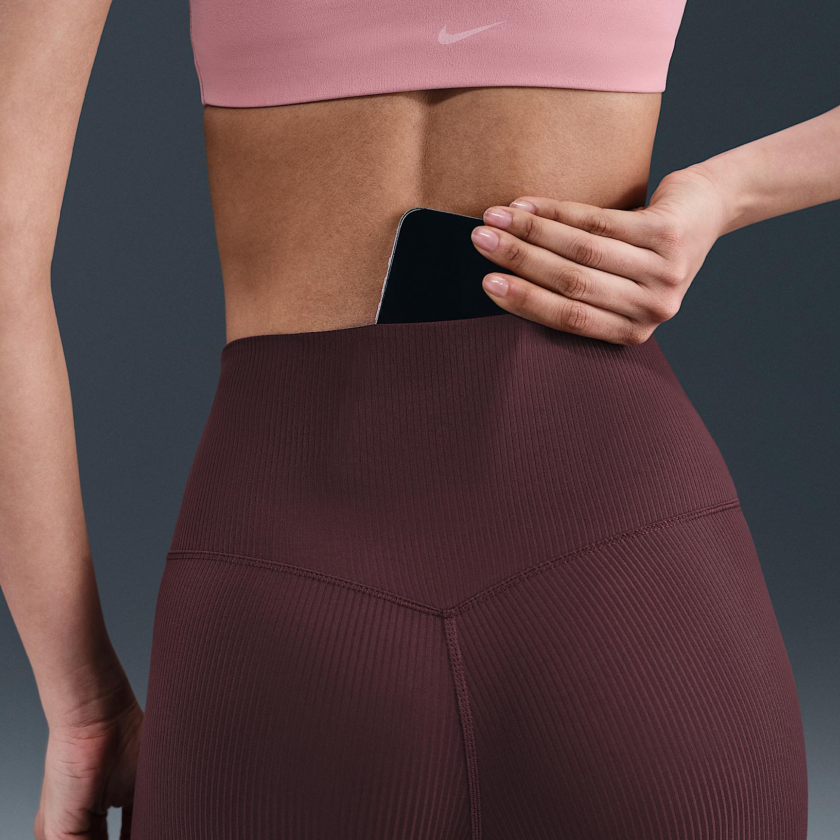 Nike Zenvy Rib Women's Gentle-Support High-Waisted 7/8 Leggings Product Image