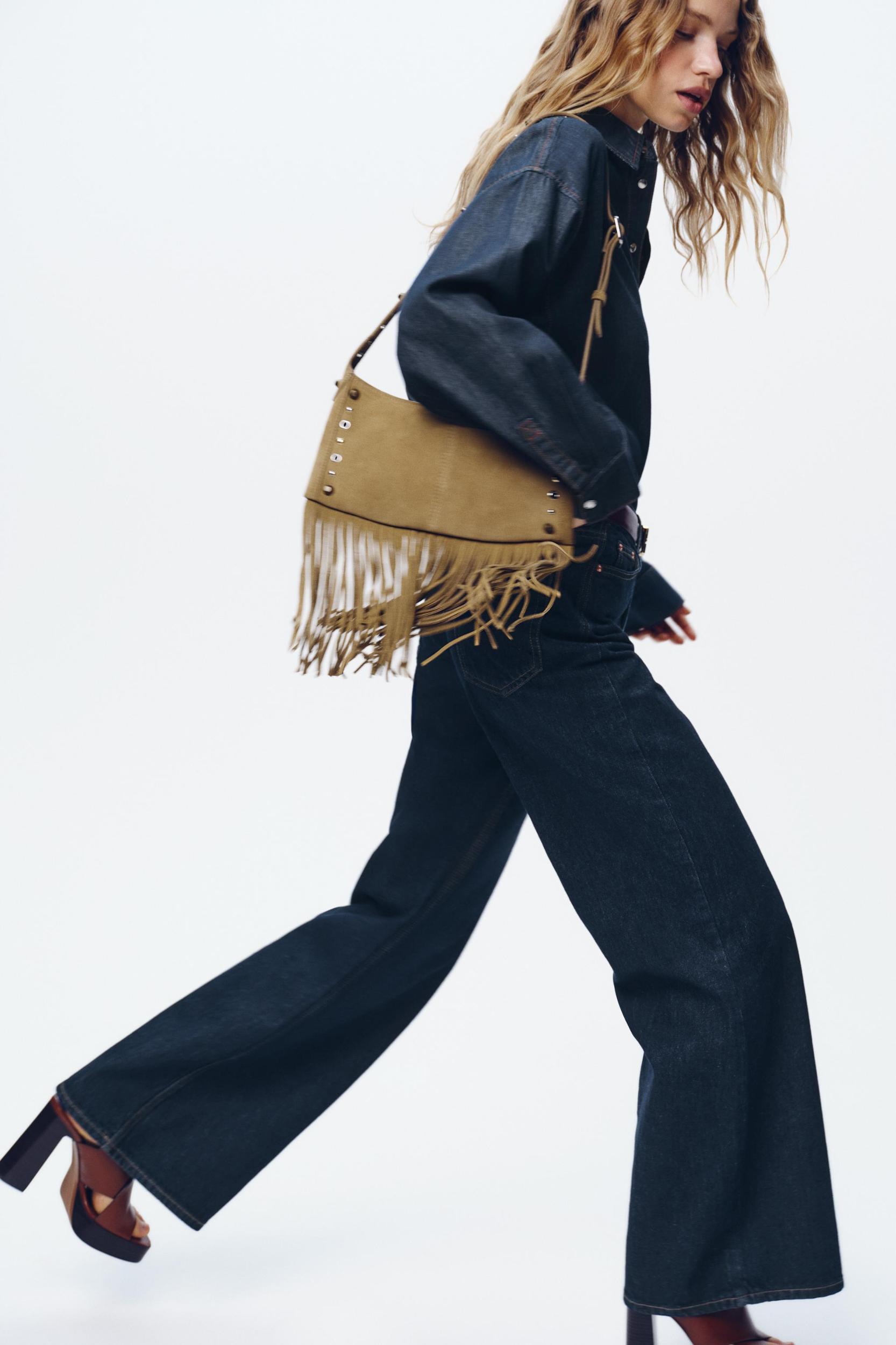 FRINGED SUEDE BAG Product Image