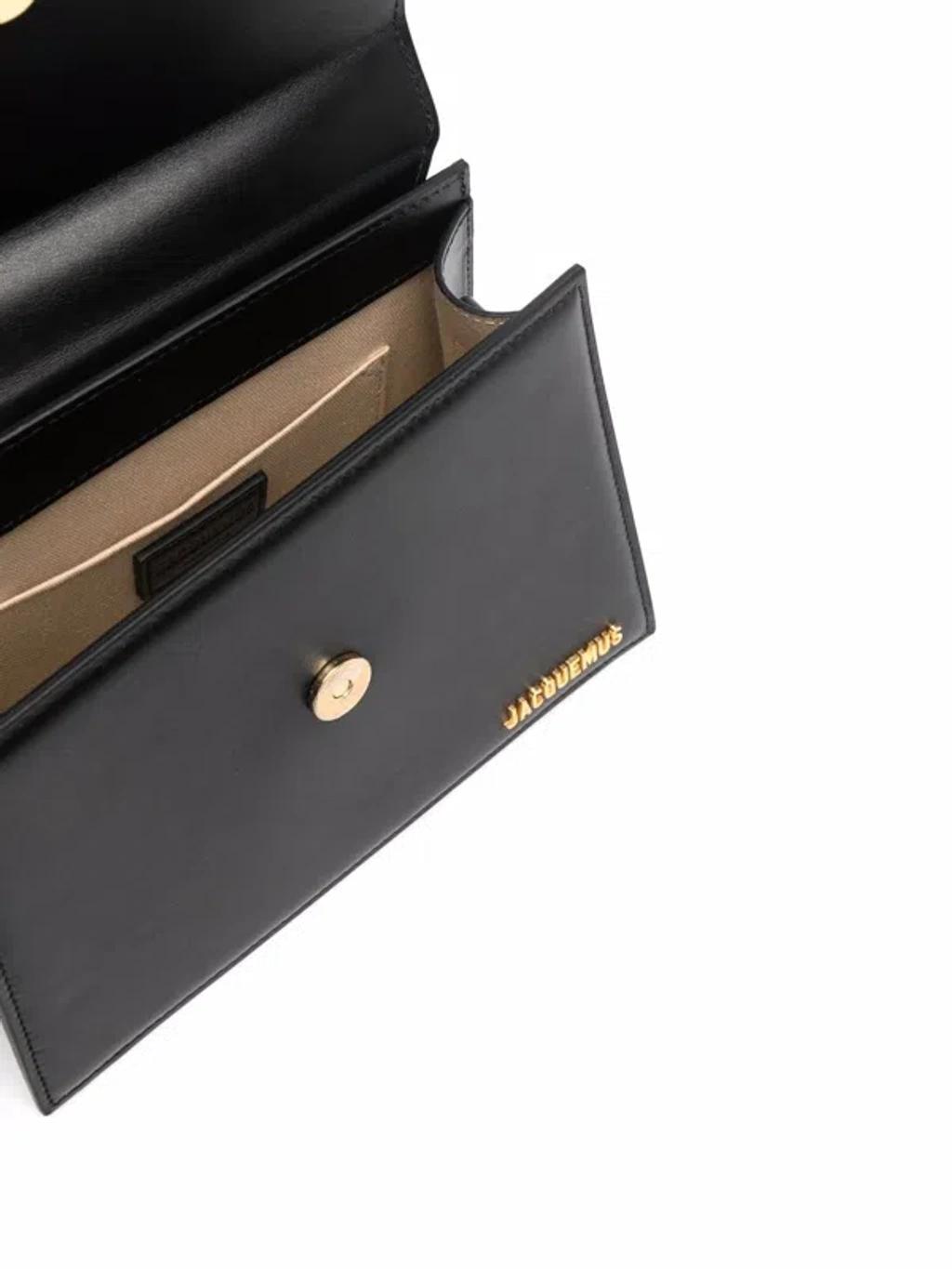 JACQUEMUS Small Handle And Removable Shoulder Strap In Black Product Image