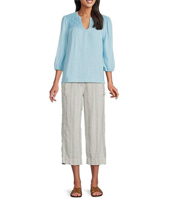 Westbound V-Neck 3/4 Sleeve Top Product Image