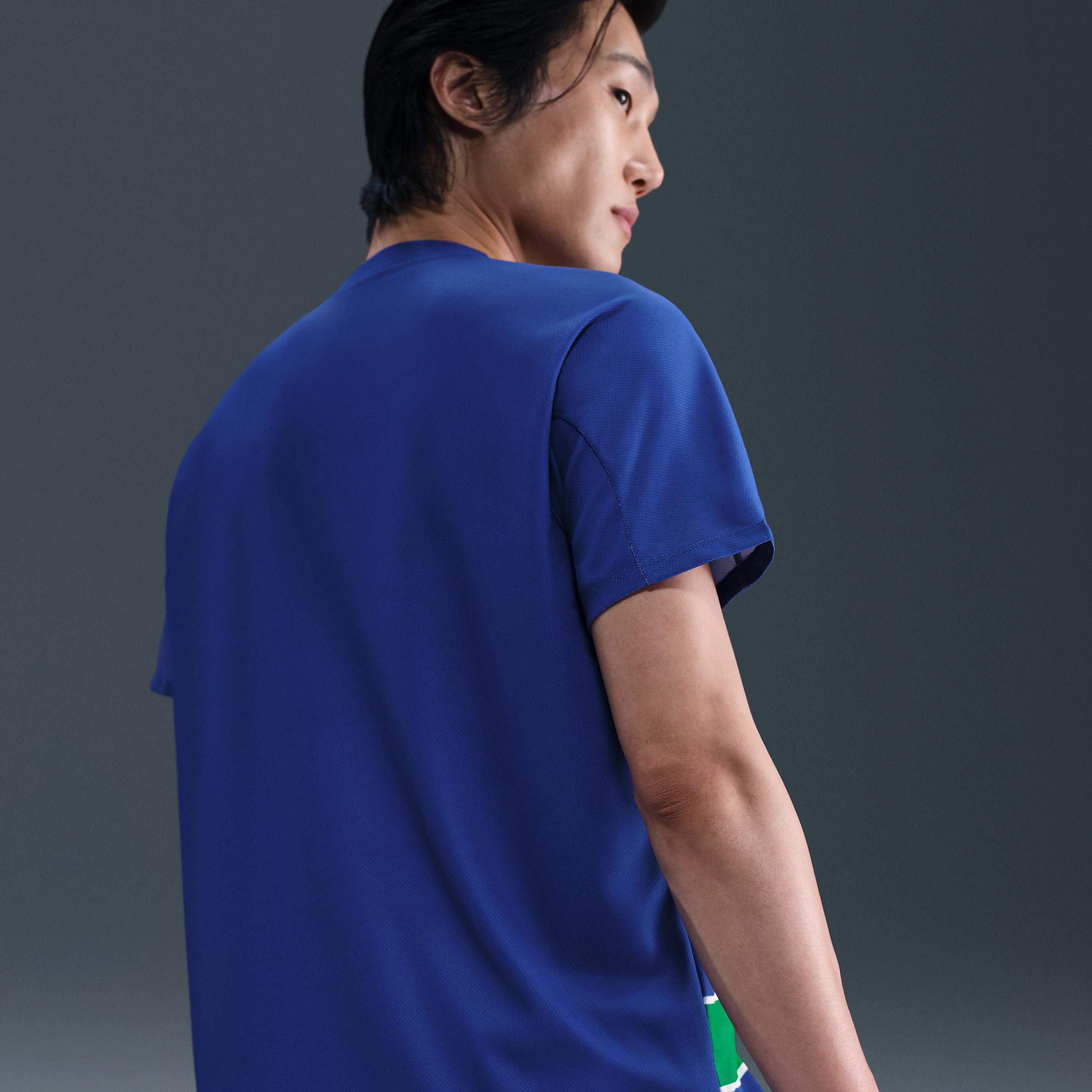 Nike Mens Court Slam Dri-FIT ADV Tennis Top | FZ6934-539 Product Image