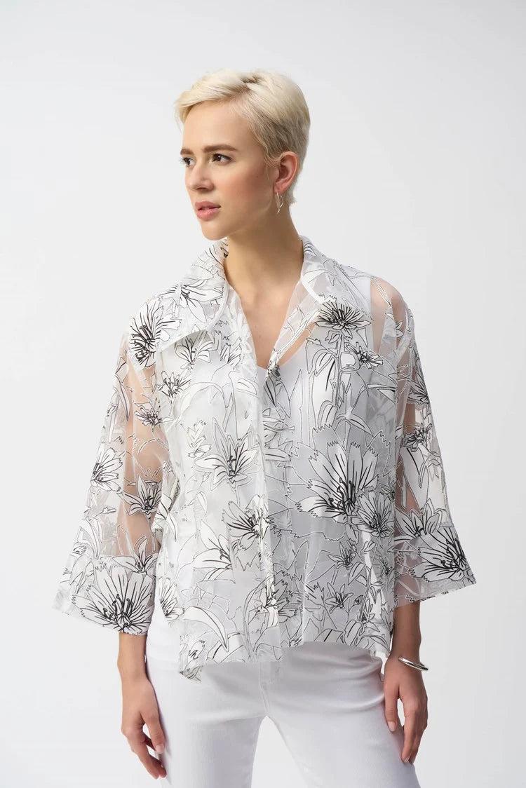 Organza Floral Print Cover-up Product Image