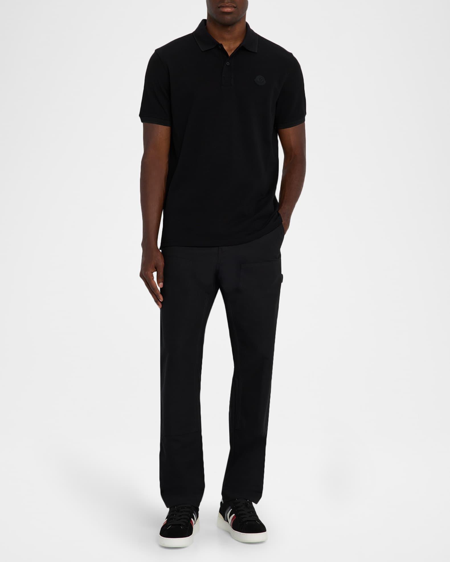 Men's Cotton Tonal Logo Polo Shirt Product Image