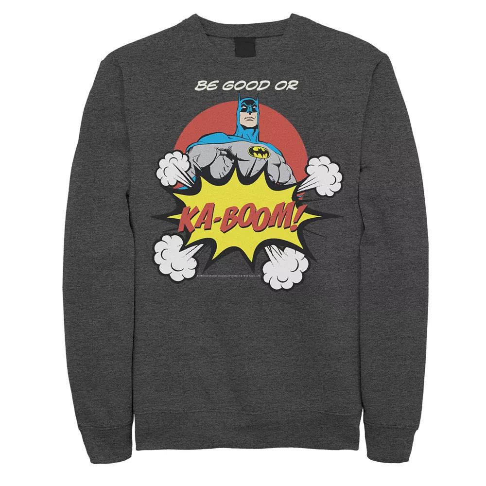 Men's DC Comics Batman Ka-Boom Pop Art Text Poster Sweatshirt,  Product Image