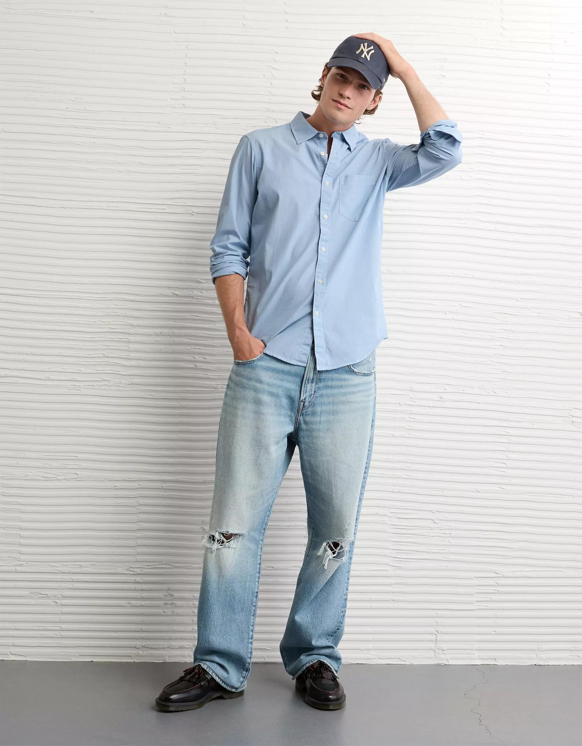 AE Everyday Slim Fit Poplin Button-Up Shirt Men's Product Image