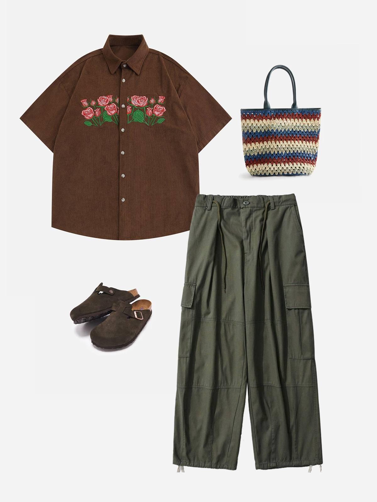 Aelfric Eden Multi-Pockets Baggy Pants Product Image