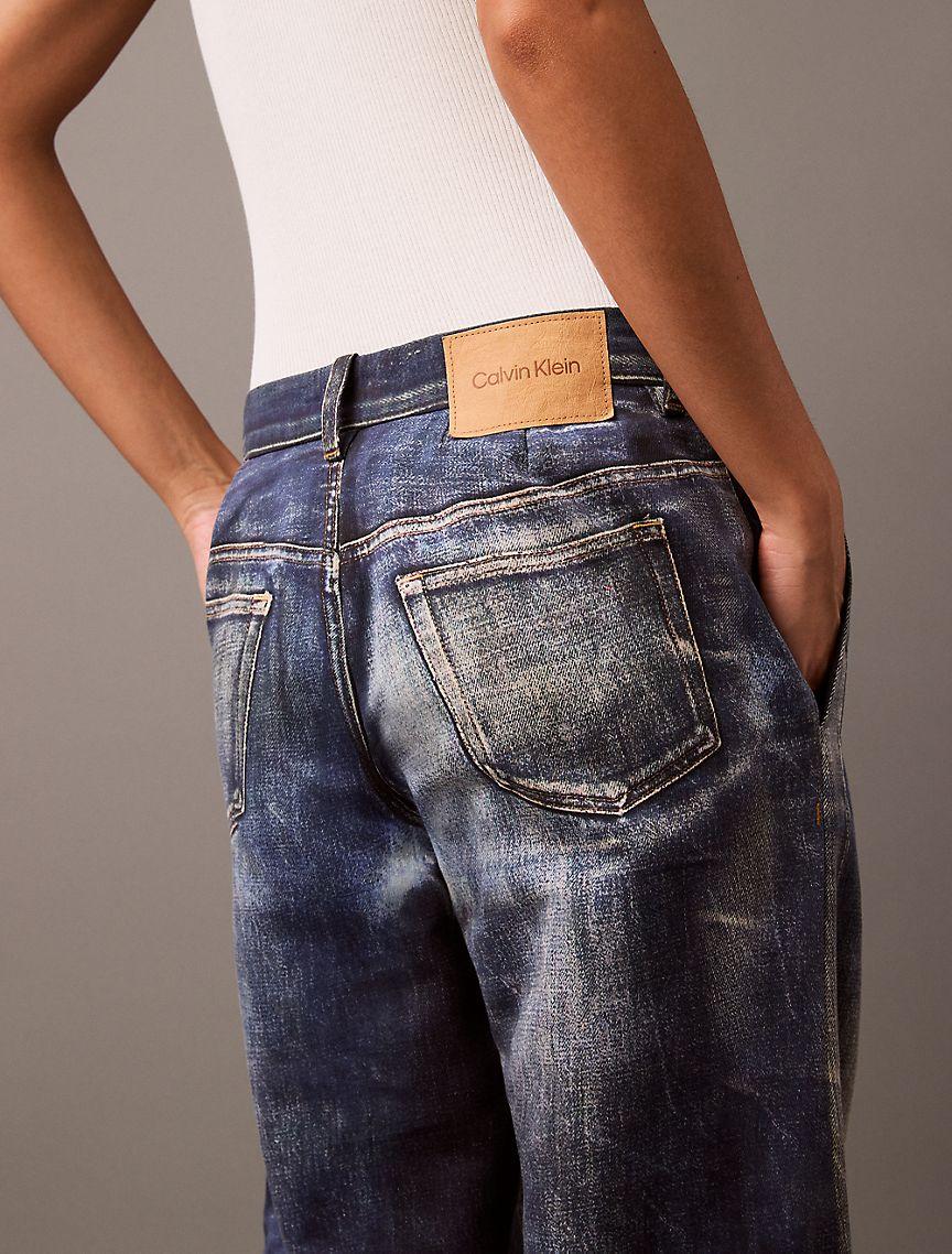 Denim Print Tailored Trouser Product Image